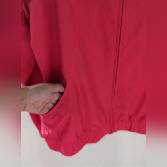 Reebok Hot Pink Windbreaker Light Jacket Women's Size L - Picture 4 of 4